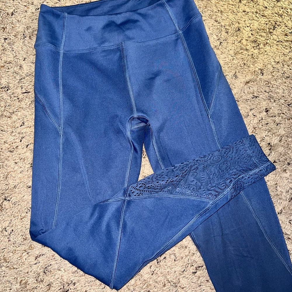 Pink Victoria's Secret Women's High Waist Leggings Blue Velvet XS